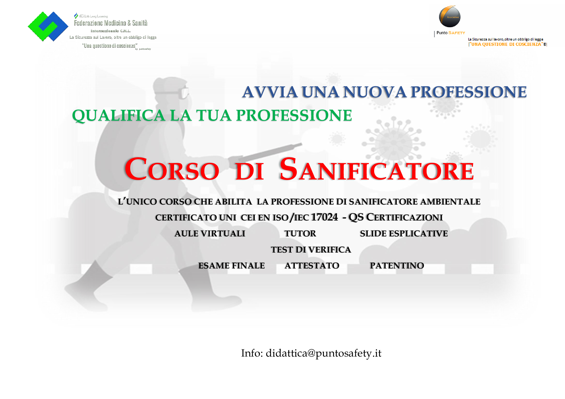CORSO DI SANIFICATORE
