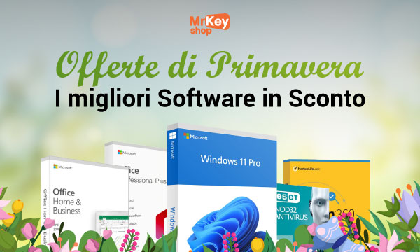 Offerte di Primavera - licenze software in offerta fino all'80%