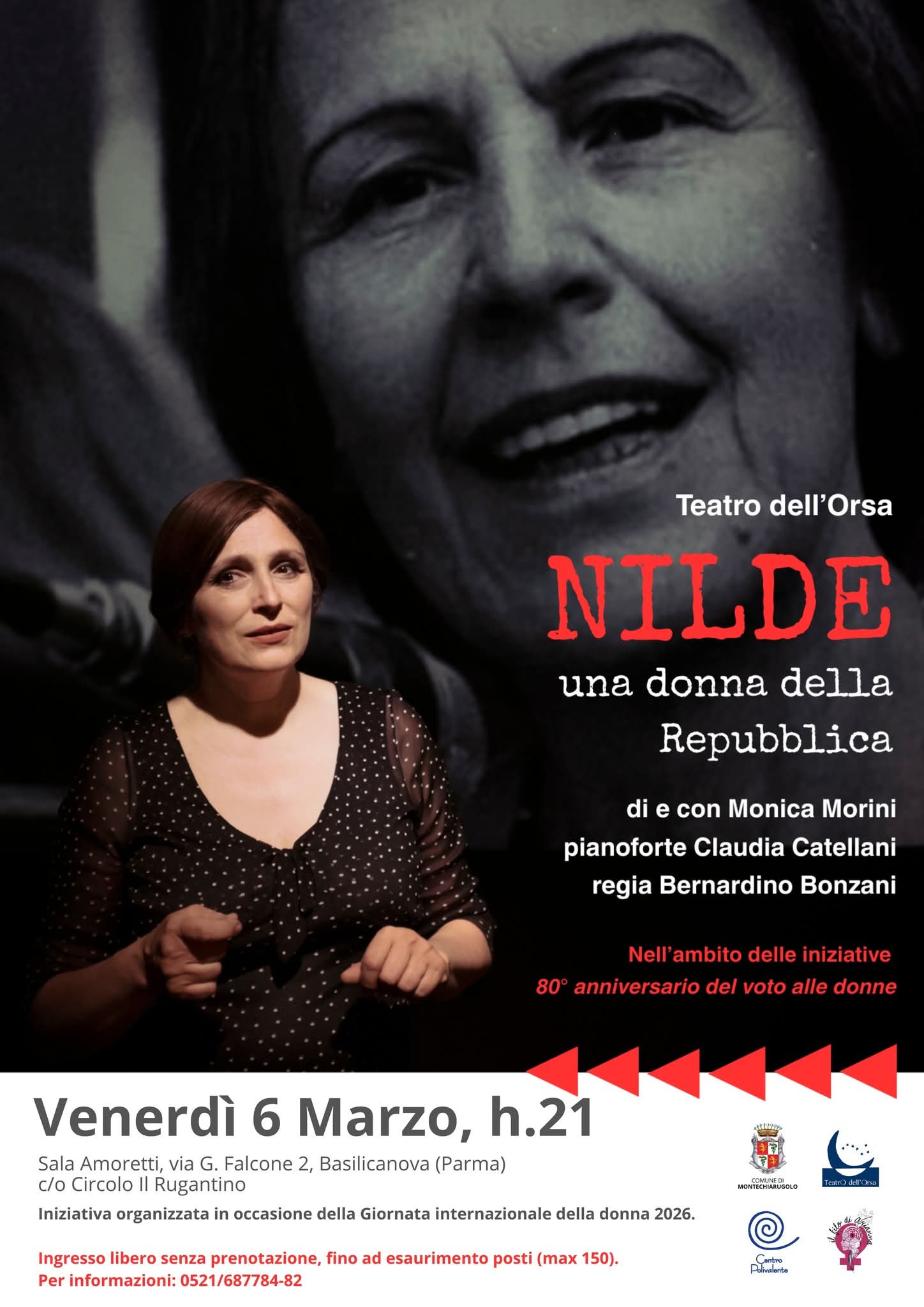 Nilde: una donna della Repubblica del Teatro dell'Orsa a Basilicanova (PR)