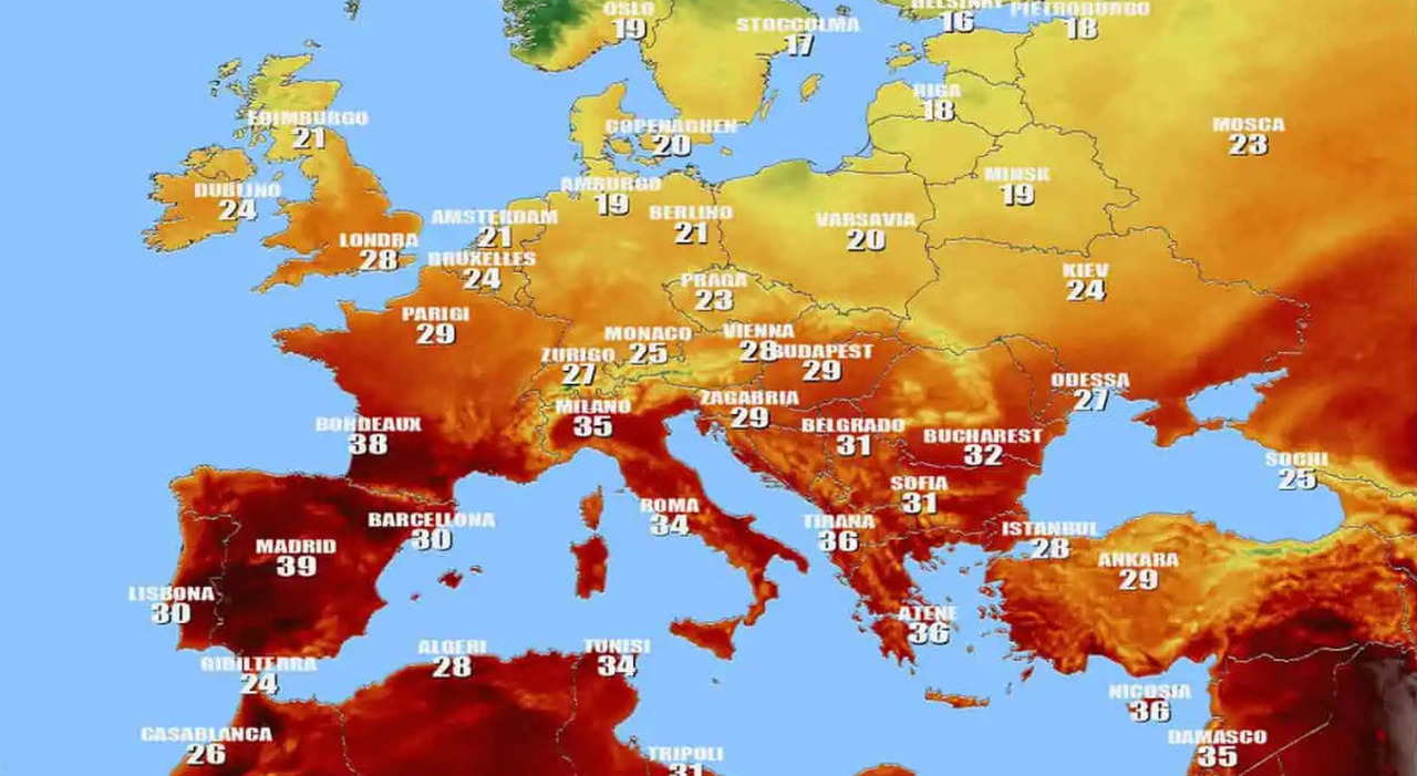 Cerberus porta il caldo torrido sull'Italia: termometro fino a 40 gradi (come ad agosto), poi la svolta a inizio luglio