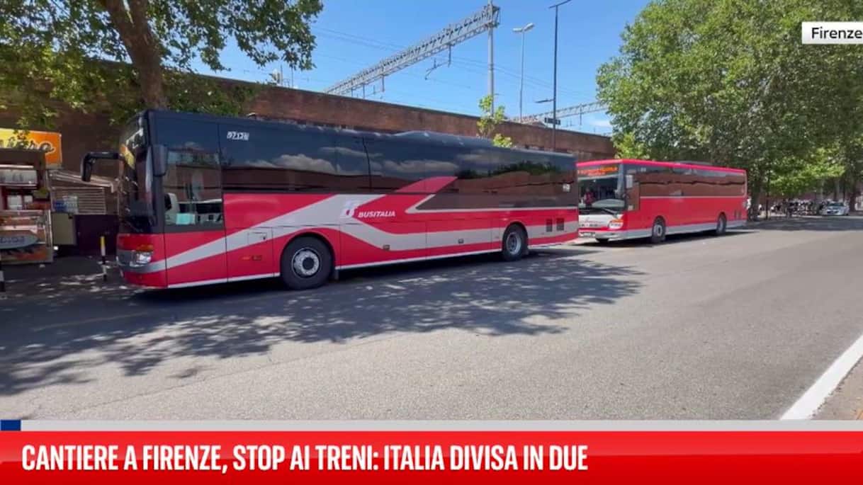Cantiere a Firenze, stop ai treni: Italia divisa in due