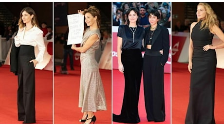 Festa del Cinema di Roma, il nero domina il red carpet della settima giornata