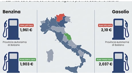 Benzina e diesel, dove costano di più: la mappa dei rincari in Italia