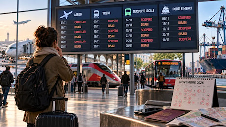 Scioperi novembre 2026, il calendario completo: treni, aerei e bus nel mirino