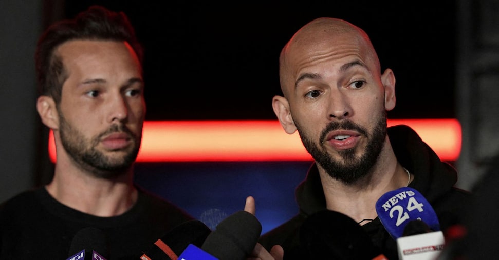 Tate brothers arrested in Miami following UK extradition request: influencer Andrew also charged with rape