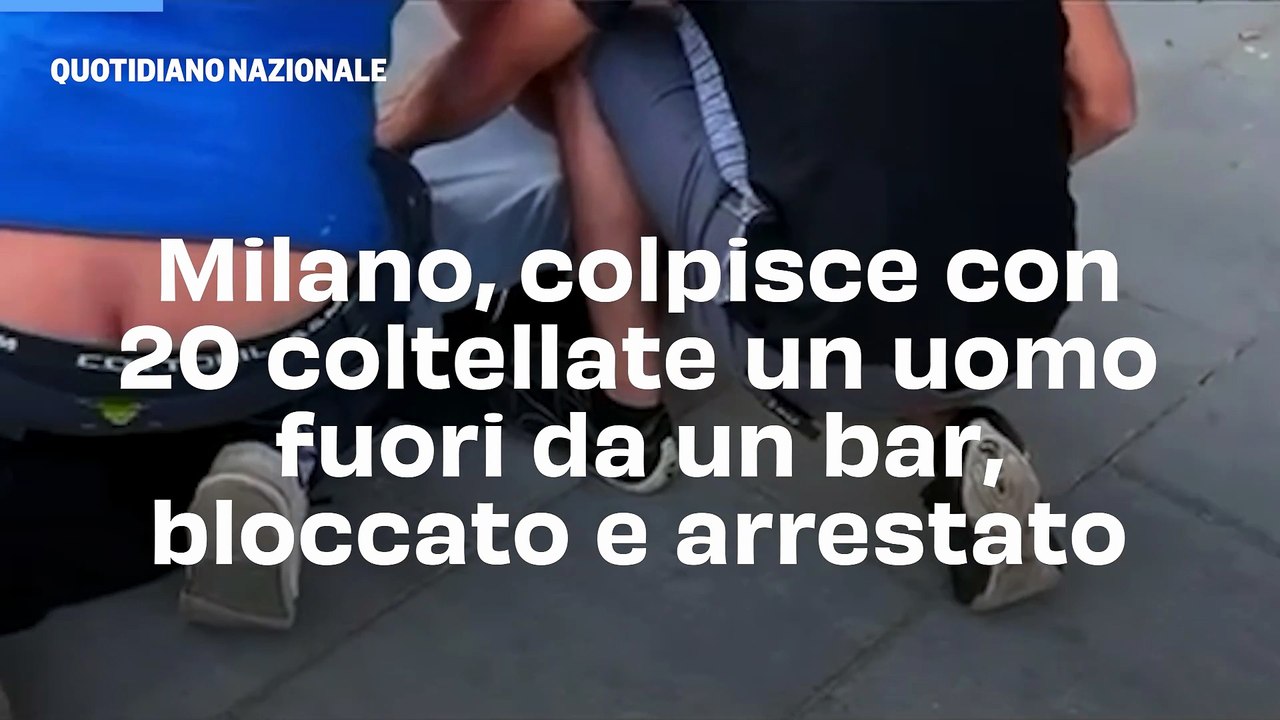 Milano, colpisce con 20 coltellate un uomo fuori da un bar, bloccato e arrestato