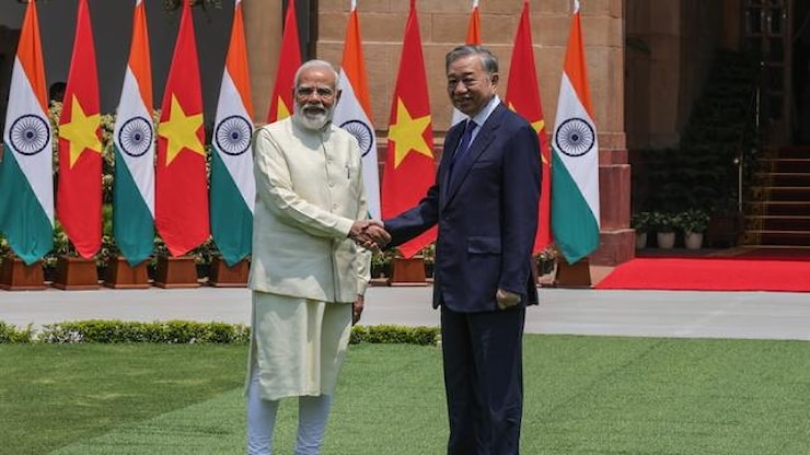 Foto: Il presidente del Vietnam incontra il premier indiano Modi a Delhi - Il Giornale di Vicenza