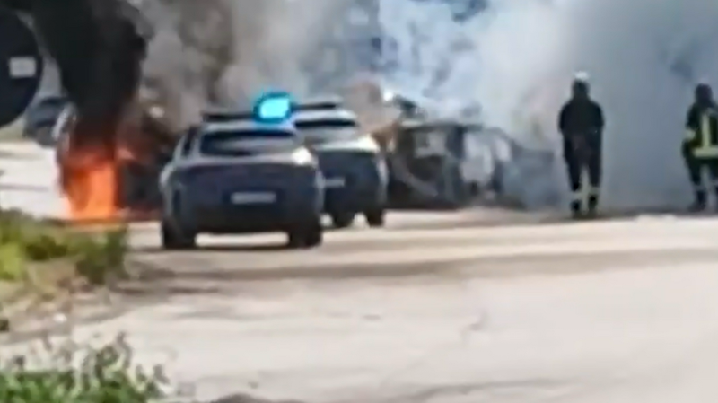 Assalto armato a un portavalori della vicentina Battistolli: spari e fiamme, banditi in fuga col bottino