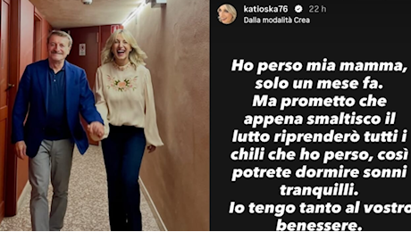 Katia Follesa e la replica sul dimagrimento: «Ho perso mia mamma, riprenderò tutti i chili»