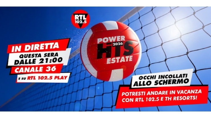 RTL 102.5 Power Hits Estate, stasera la grande festa della musica in diretta dal Centrale del Foro Italico: ecco dove guardarlo - rtl.it