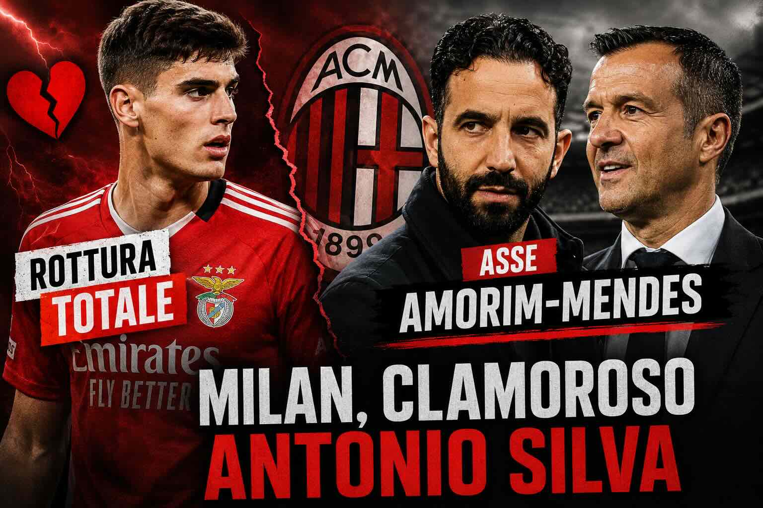 Calciomercato Milan, colpo di scena Antonio Silva: salta il rinnovo!