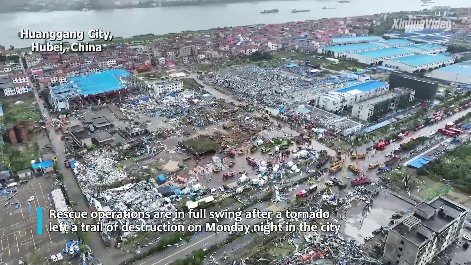 Cina: Hubei, soccorsi a pieno regime dopo il tornado