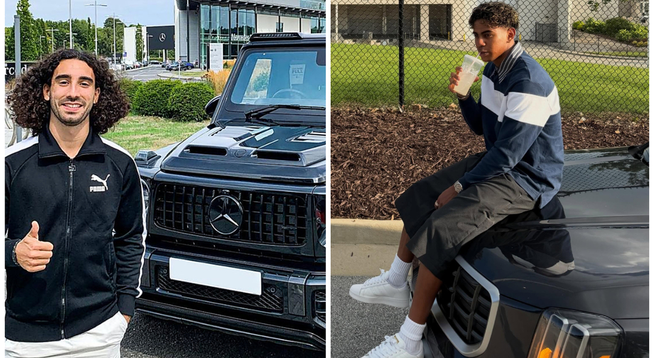 Spagna campione, dalle supercar di Yamal alla Opel Corsa di Rodri: tutte le auto dei calciatori