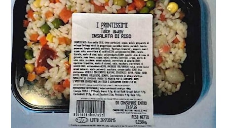 Richiamo insalata di riso per Listeria, coinvolti tre marchi nei supermercati