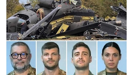 Elicottero caduto in Bosnia, Meloni e Crosetto omaggiano i 4 militari