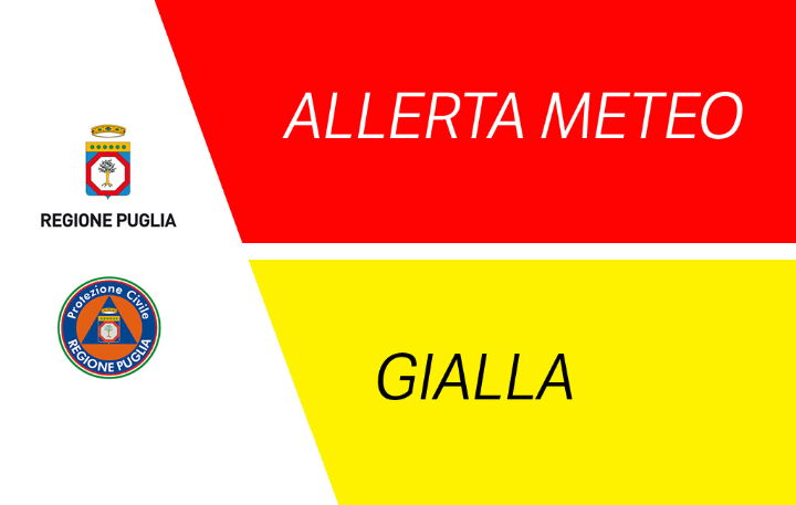 Protezione civile Regione Puglia: allerta meteo per il 22 luglio 2026