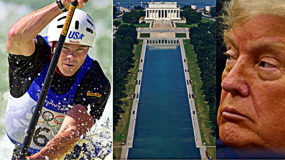 L'incubo dell'ex canoista David Hearn: incriminato per danni alla Reflecting Pool del Lincoln Memorial. Trump vuole coprire il flop della ristrutturazione