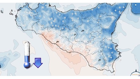 Sicilia, arriva il primo calo delle temperature: in diminuzione di 6-8 gradi